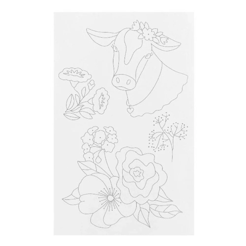 Pioneer Woman Floral Iron-on Embroidery Transfer Patterns NEW